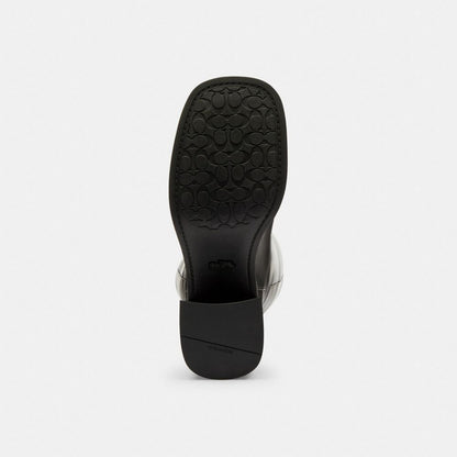 Women's Coach Sculpted C Tall Boot In Loved Leather Black