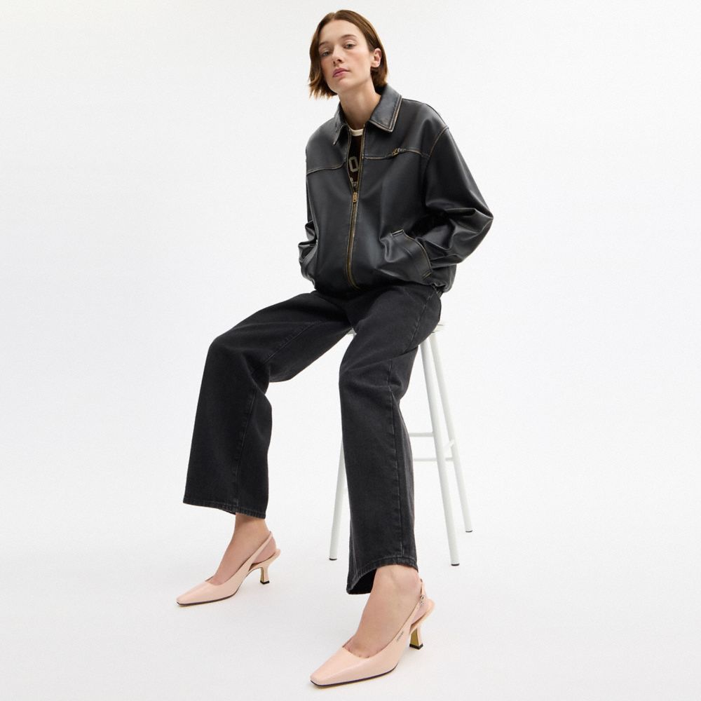 Coach Slingback Heel Candy Pink