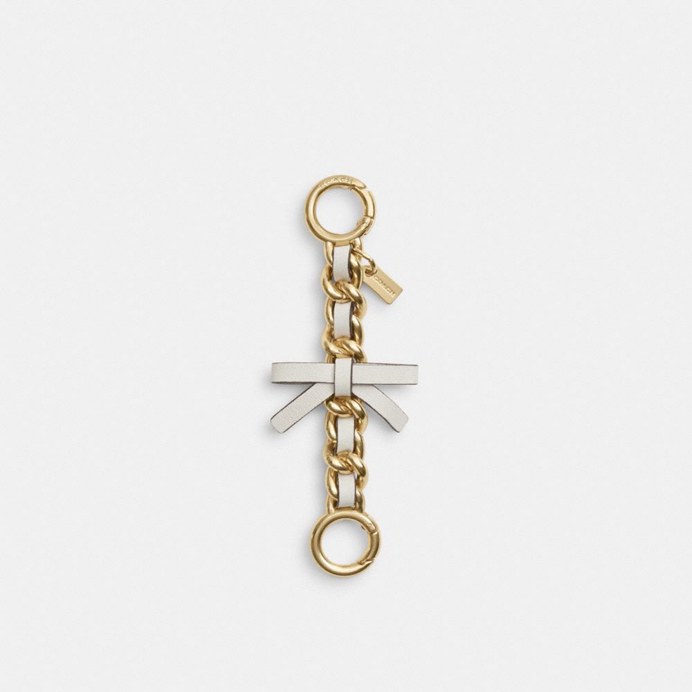 Coach Bow Strap Extender Gold Chalk