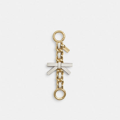 Coach Bow Strap Extender Gold Chalk