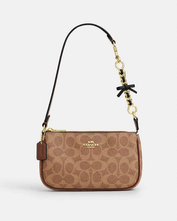 Bow Strap Extender Smooth Leather-Im-Gold Black Smooth Leather-Im-Gold Black