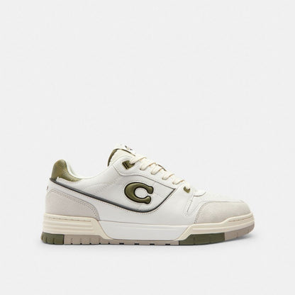 Men's Coach Soho Sneaker Olive Optic White