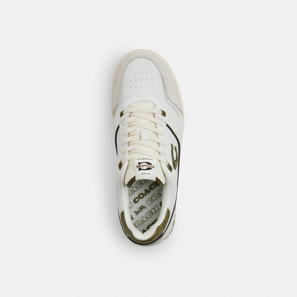Men's Coach Soho Sneaker Olive Optic White