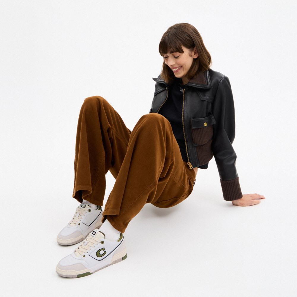 Coach Soho Sneaker Olive Optic White