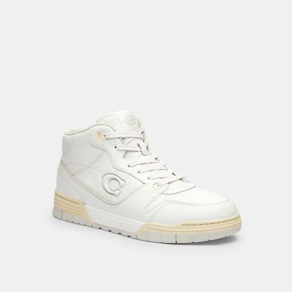 Men's Coach Soho Mid Top Sneaker Optic White