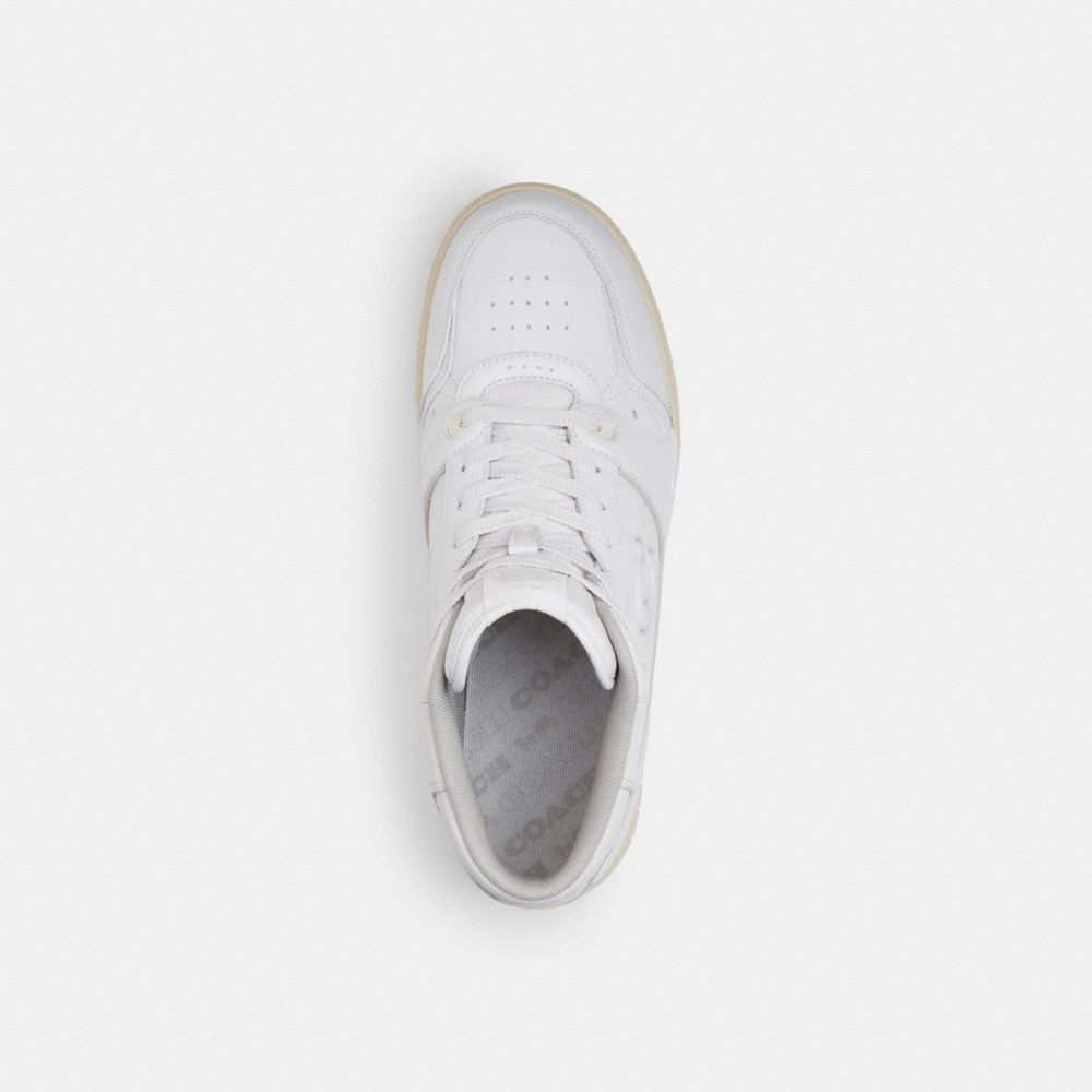 Men's Coach Soho Mid Top Sneaker Optic White