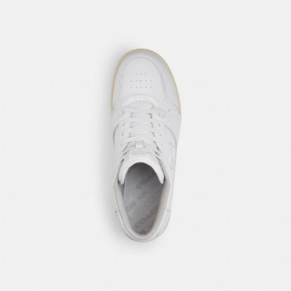 Men's Coach Soho Mid Top Sneaker Optic White
