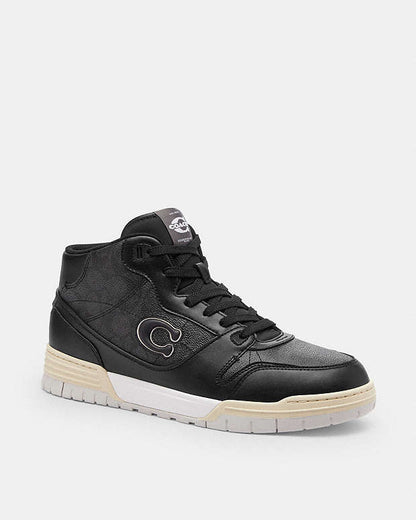Soho Mid Top Sneaker In Signature Canvas Charcoal-Black Charcoal-Black