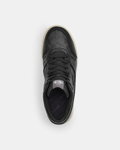 Soho Mid Top Sneaker In Signature Canvas Charcoal-Black Charcoal-Black