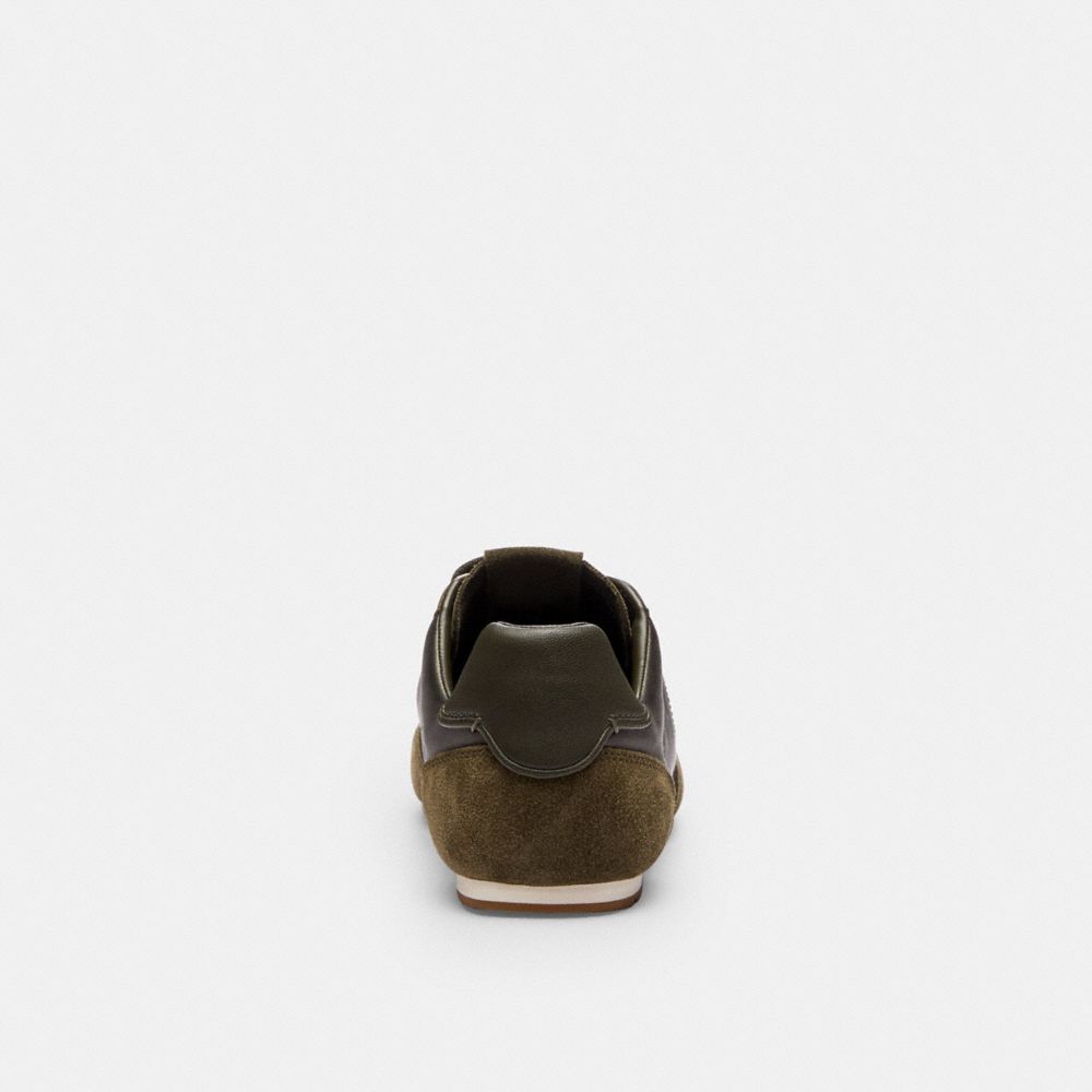 Women's Coach Flat Sneaker Olive