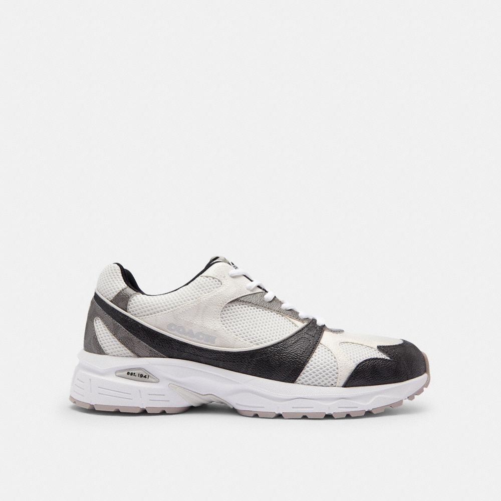 Men's Coach Sport Sneaker In Signature Canvas Black Multi