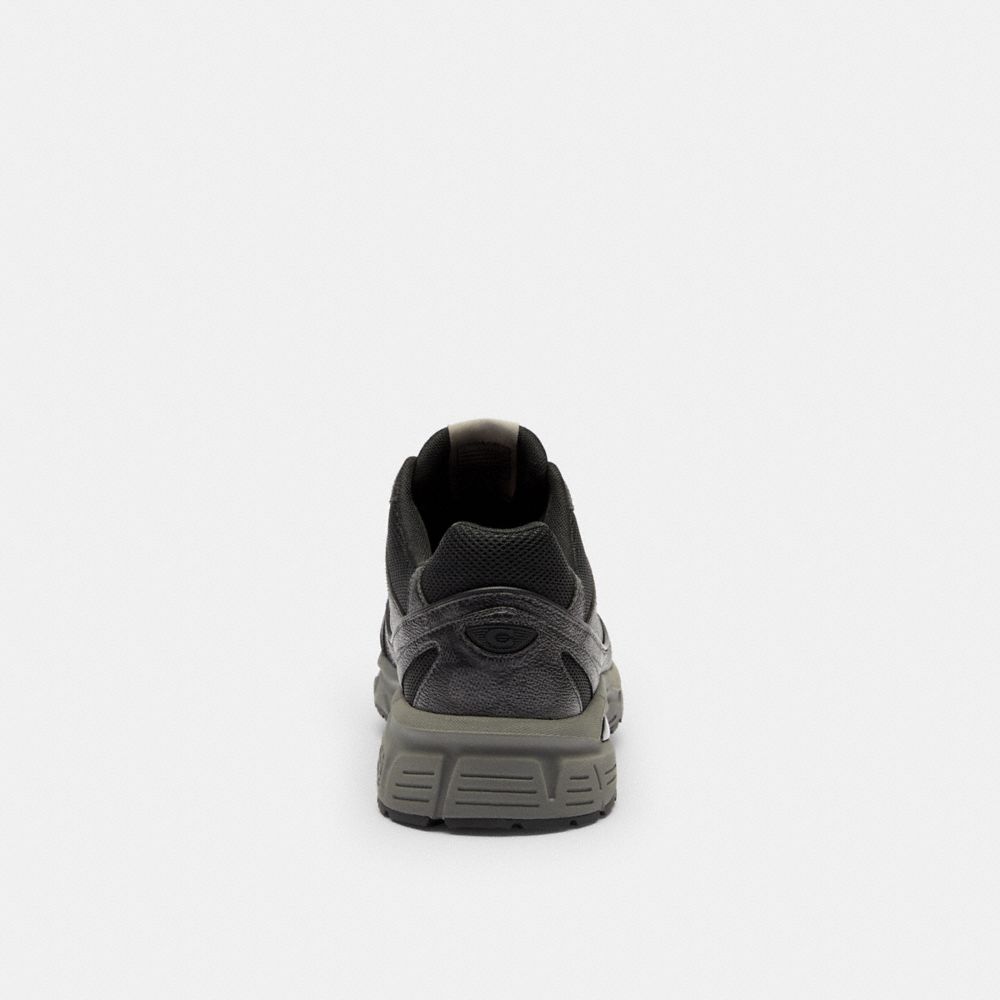Coach Sport Sneaker In Signature Canvas Charcoal Black