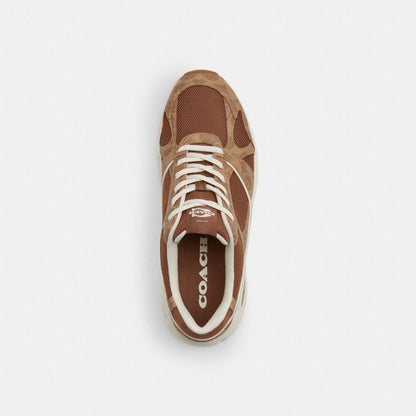 Men's Coach Sport Sneaker In Signature Canvas Sable Multi