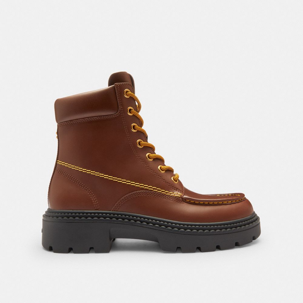 Men's Coach Lug Sole Boot Vintage Brown