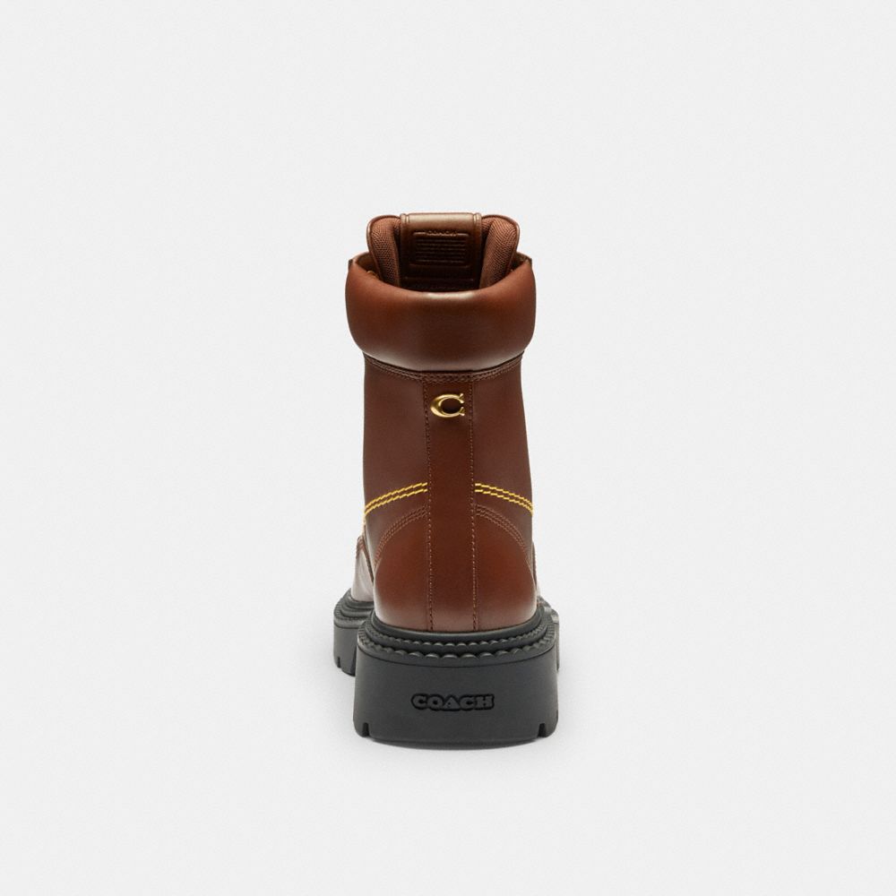 Men's Coach Lug Sole Boot Vintage Brown