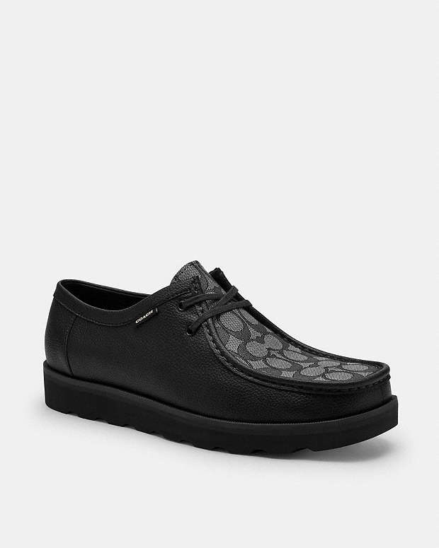 Chukka Shoe With Signature Canvas Charcoal-Black Charcoal-Black