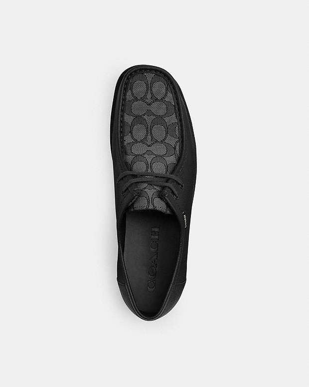 Chukka Shoe With Signature Canvas Charcoal-Black Charcoal-Black