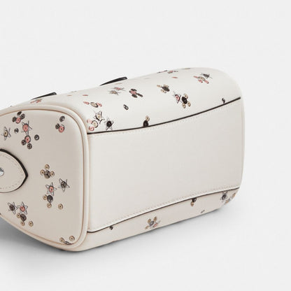 Coach Mini Rowan Crossbody Bag With Star Print Silver