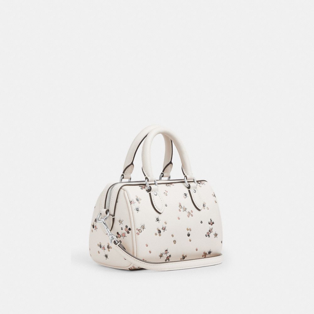 Coach Mini Rowan Crossbody Bag With Star Print Silver