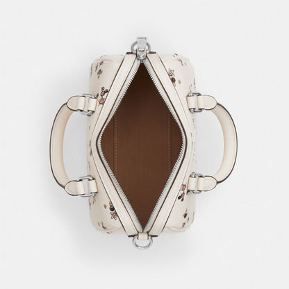 Coach Mini Rowan Crossbody Bag With Star Print Silver