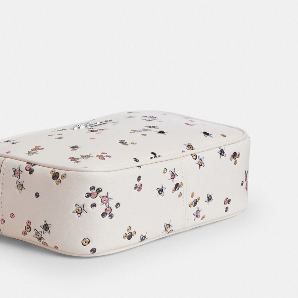 Coach Mini Jamie Camera Bag With Star Print Silver