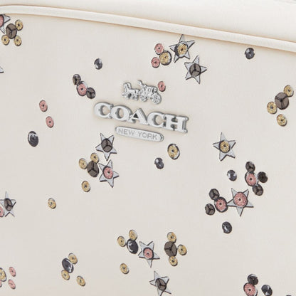 Coach Mini Jamie Camera Bag With Star Print Silver