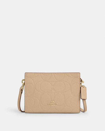 Slim Crossbody Bag In Signature Leather Pebbled Leather-Im-Oat Pebbled Leather-Im-Oat
