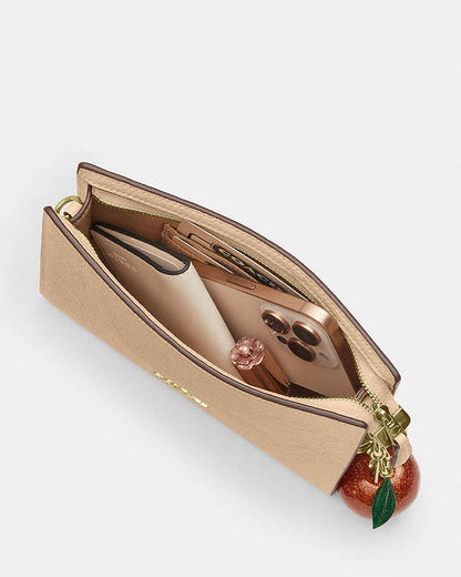 Slim Crossbody Bag In Signature Leather Pebbled Leather-Im-Oat Pebbled Leather-Im-Oat