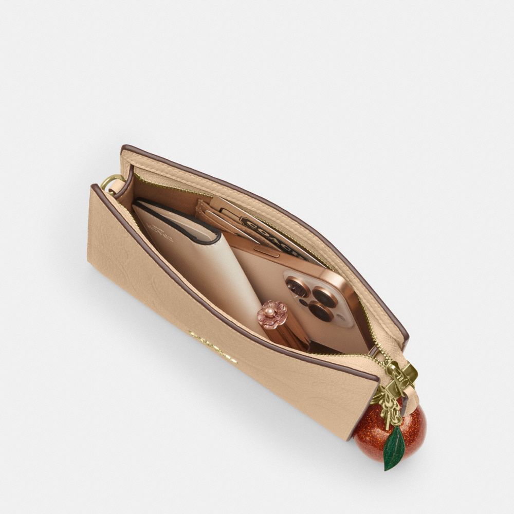 Coach Slim Crossbody Bag In Signature Leather Im Oat