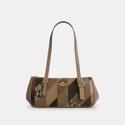 Coach Asher Shoulder Bag With Patchwork Im Mushroom Multi