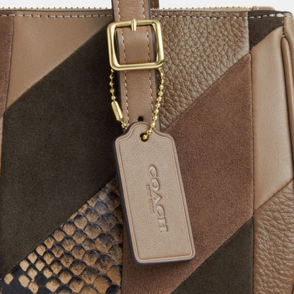 Coach Asher Shoulder Bag With Patchwork Im Mushroom Multi