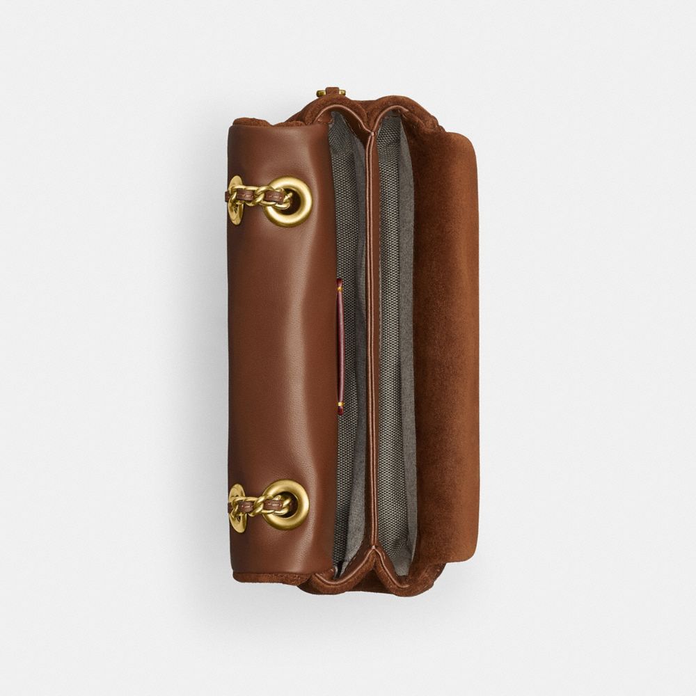 Coach Tabby Shoulder Bag 20 With Quilting Brass Warm Brown