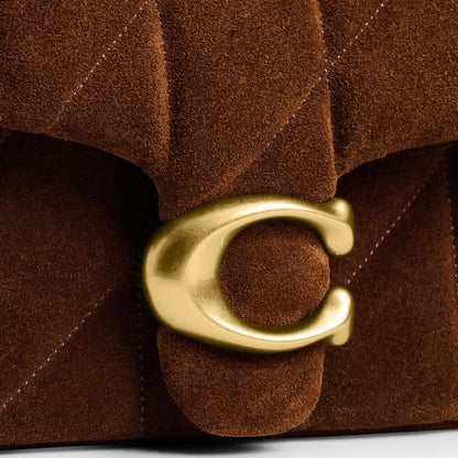 Coach Tabby Shoulder Bag 20 With Quilting Brass Warm Brown