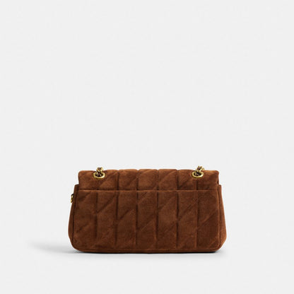 Coach Tabby Shoulder Bag 26 With Quilting Brass Warm Brown