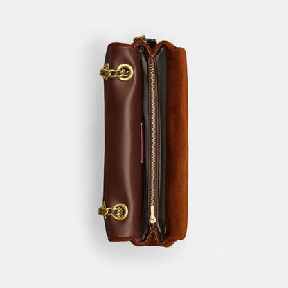 Coach Tabby Shoulder Bag 26 With Quilting Brass Warm Brown