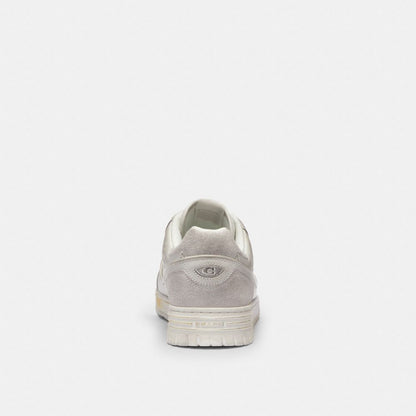 Coach Soho Sneaker In Distressed Leather Glacier White