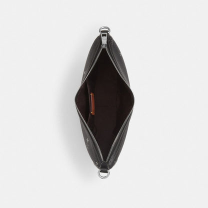 Coach Aria Shoulder Bag With Star Print Silver Black Multi