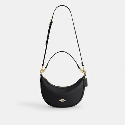 Coach Aria Shoulder Bag Gold Black