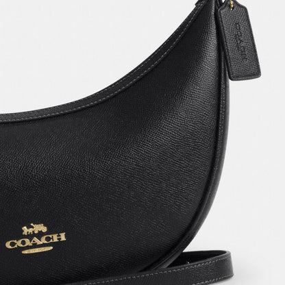 Coach Aria Shoulder Bag Gold Black