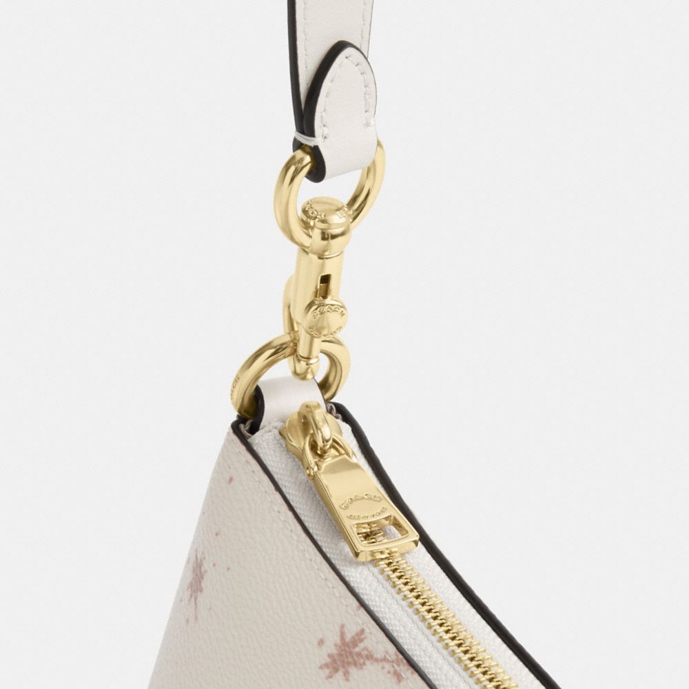 Coach Charlotte Shoulder Bag With Star Print Gold Chalk Multi