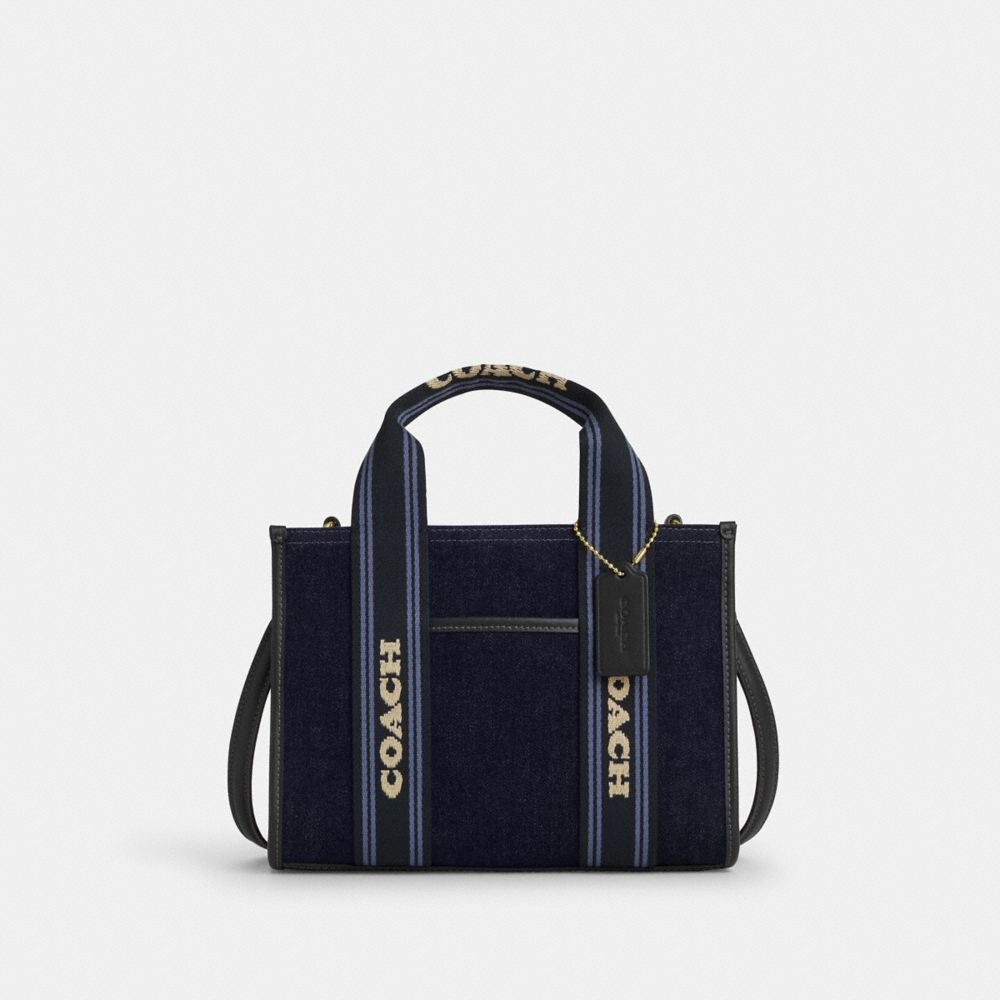 Coach Smith Tote Bag 24 In Regenerative Cotton Im Dark Denim Multi