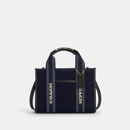 Coach Smith Tote Bag 24 In Regenerative Cotton Im Dark Denim Multi