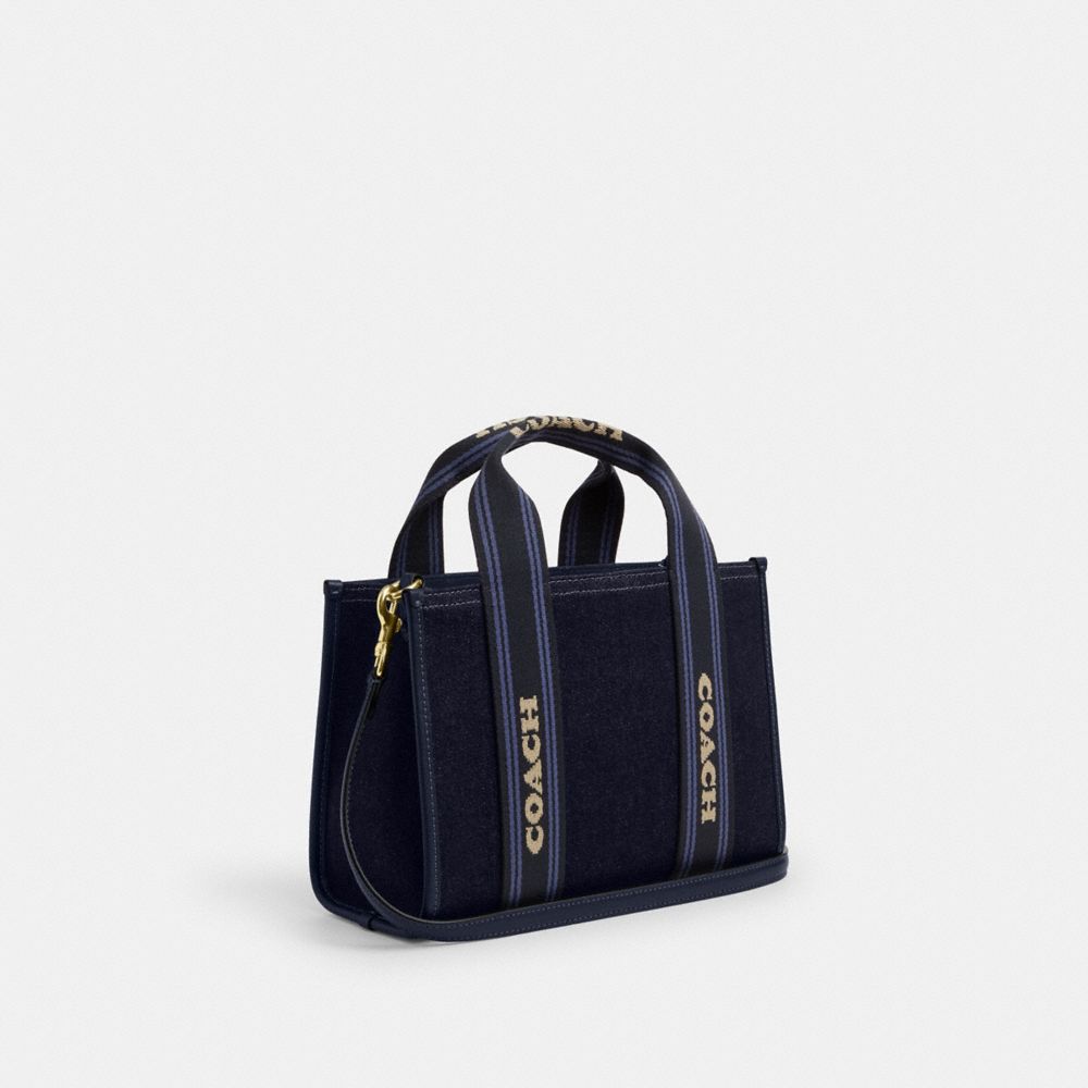 Coach Smith Tote Bag 24 In Regenerative Cotton Im Dark Denim Multi