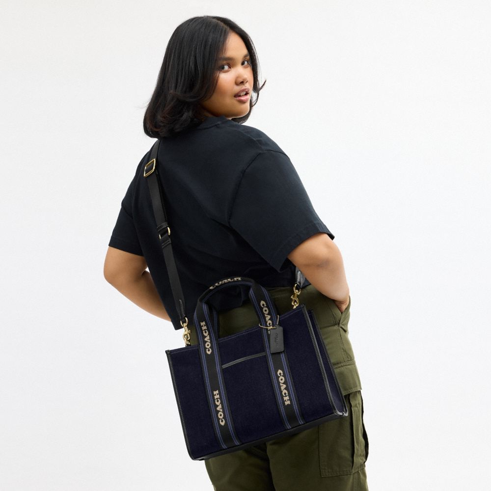 Coach Smith Tote Bag In Regenerative Cotton Gold