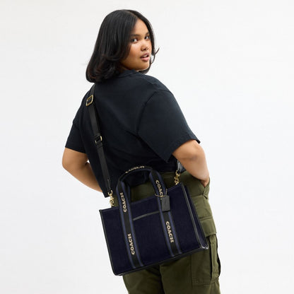 Coach Smith Tote Bag In Regenerative Cotton Gold