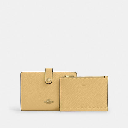 Coach 2 In 1 Wallet Gold Soft Yellow