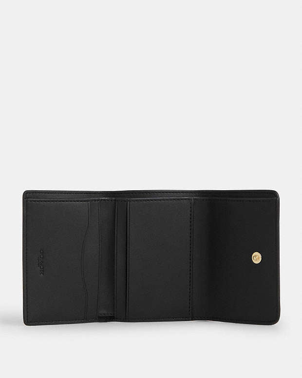 Card Holder Wallet With Leopard Print And Signature Canvas Pebbled Leather-Im-Walnut-Leopard Multi Pebbled Leather-Im-Walnut-Leopard Multi