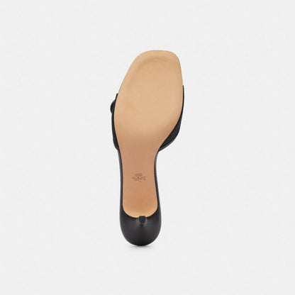 Women's Coach Margot Sandal In Signature Jacquard Black
