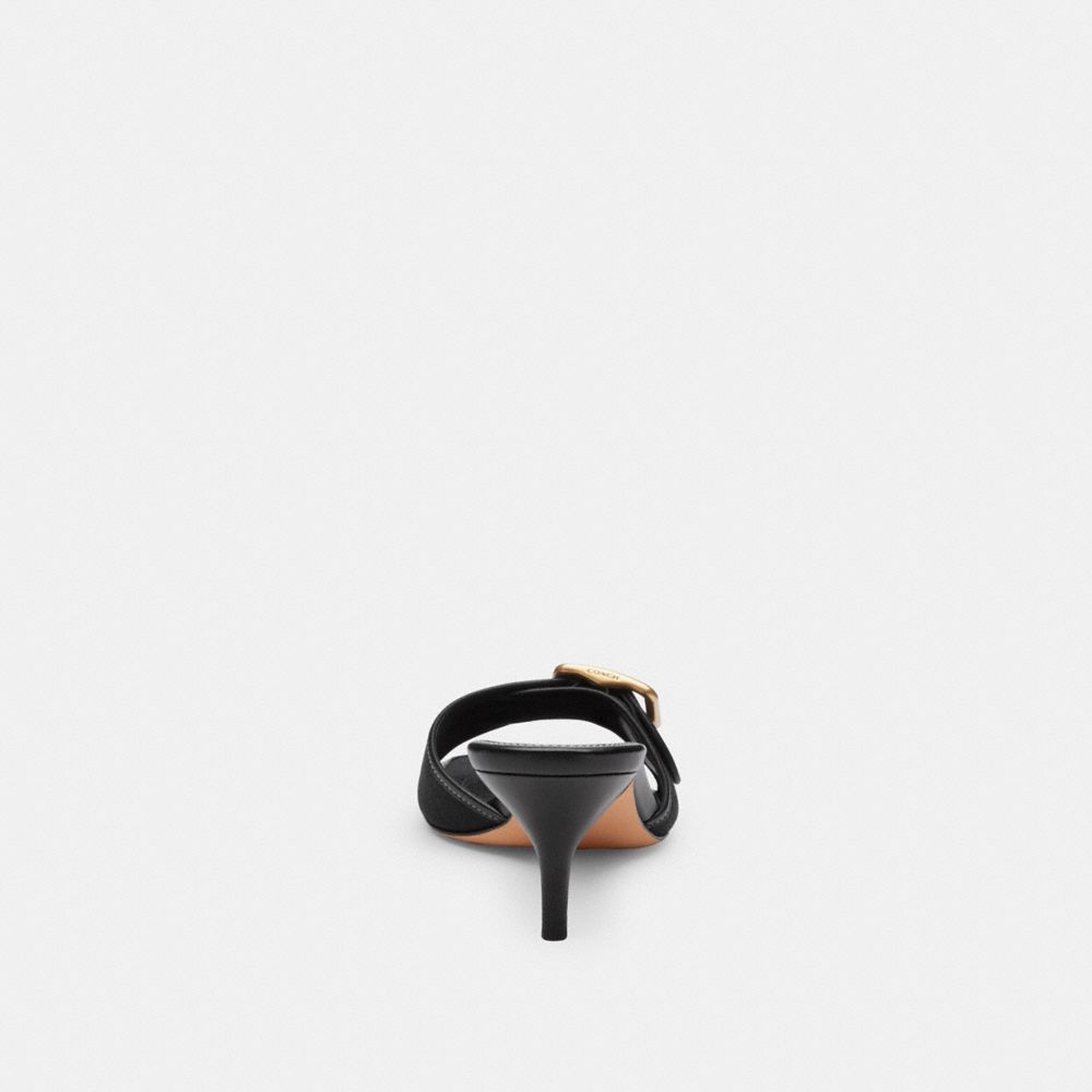 Women's Coach Margot Sandal In Signature Jacquard Black