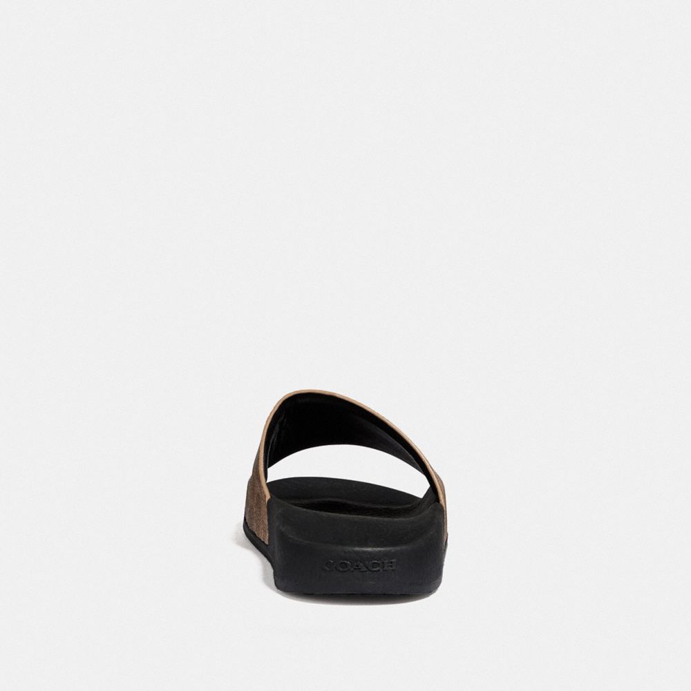 Women's Coach Udele Sport Slide In Signature Canvas Tan